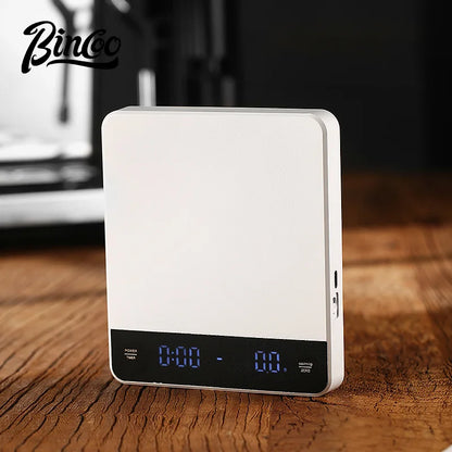 Bincoo Professional Digital Coffee Scale – Hand Brewing, Automatic Timing, Smart Charging for Home Kitchen & Small Baking