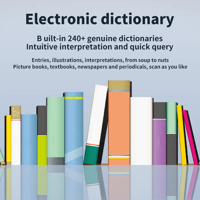 قلم ترجمة غير متصل بالإنترنت لقاموس المعلم والطالب، نقطة مسح ذكية للقراءة باللغة الإنجليزية، قلم مترجم لـ 123 لغة