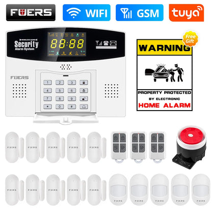 Fuers Tuya Smart WIFI 4G GSM Alarm System – Wireless Security with Motion Sensors, Alexa & Google Control