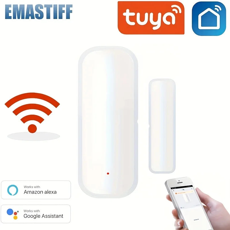 Tuya WiFi Smart Door Sensor – Door Open/Closed Detectors, Smart Home Security Protection Alarm System