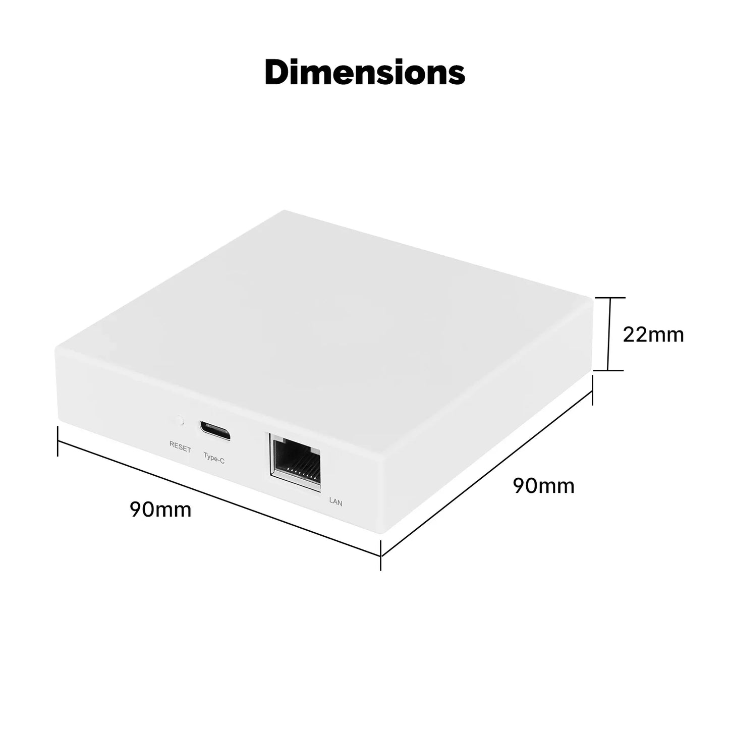 MOES Tuya Zigbee Matter Thread Gateway – Smart Home Bridge with Voice Control (Siri, HomeKit, Alexa, Google)