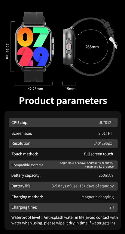 2024 2-in-1 Smart Watch with Earphone | Bluetooth Call, GPS, Heart Rate Monitor & Music Playback