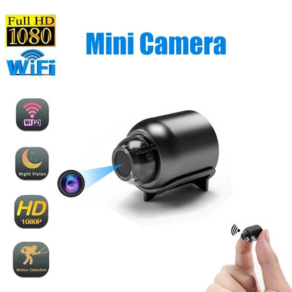 WiFi Wireless Mini Camera with Night Vision, HD 1080P, Motion Detection & Video Voice Recorder