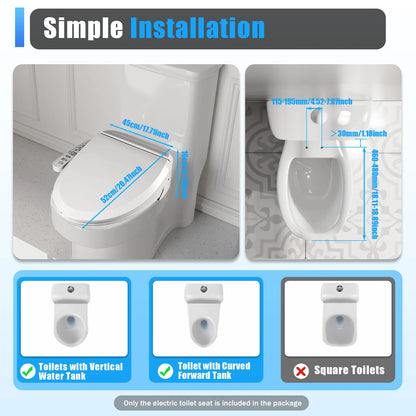 Electric Smart Toilet – Heated Seat & Automatic Cleaning