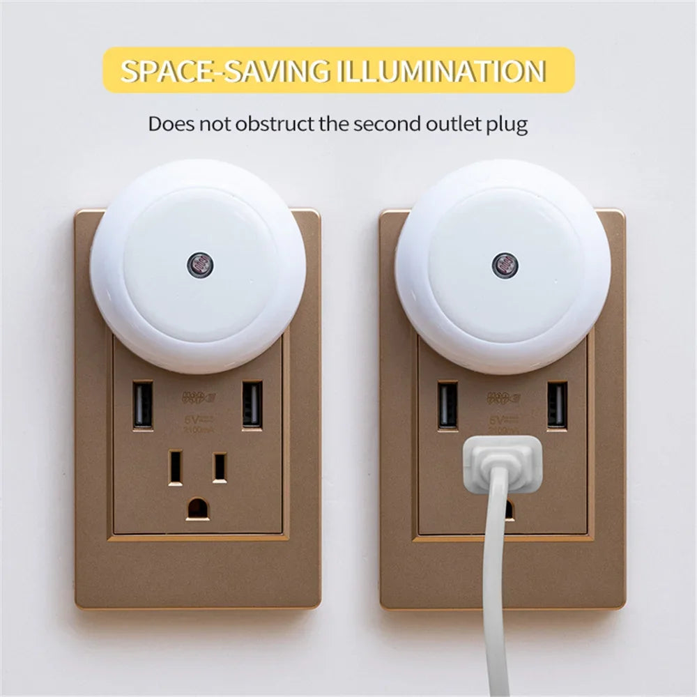 Xiaomi LED Night Light Smart Sensor Plug-in Round Wall Lamp