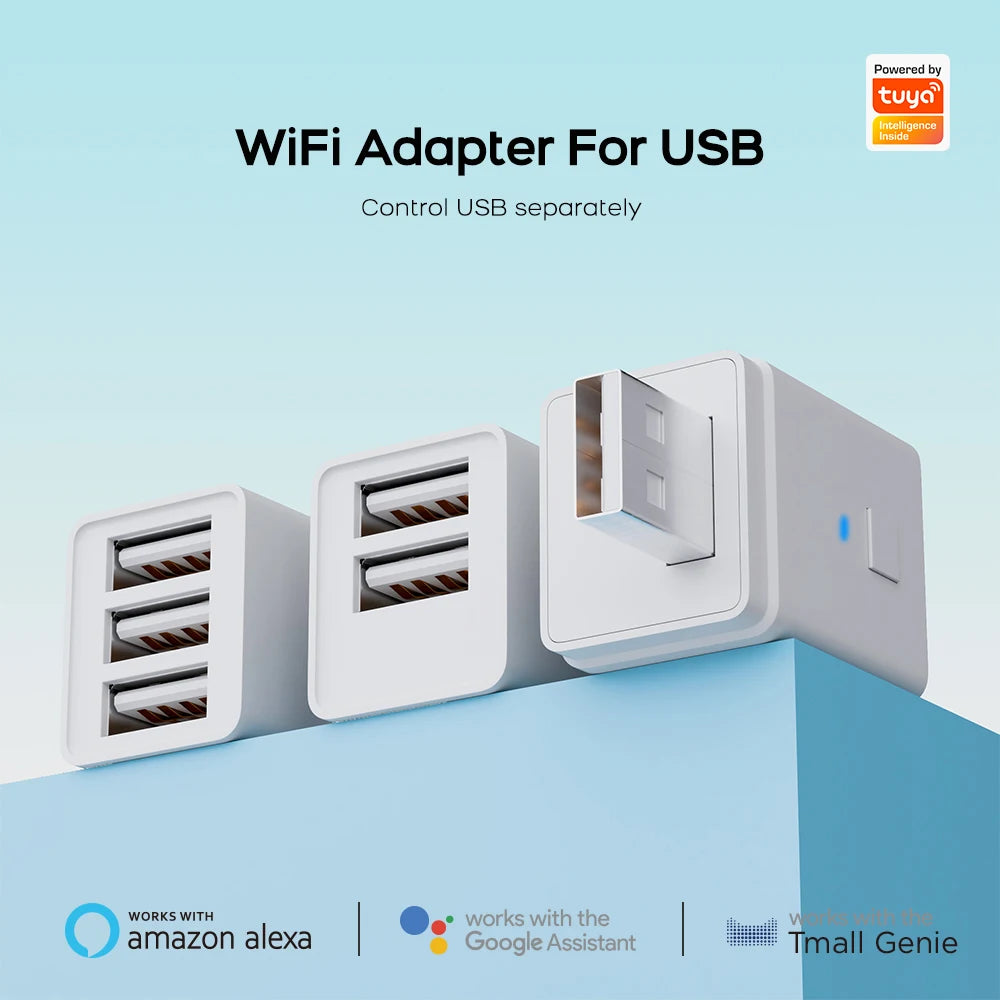 محول Tuya Smart Micro USB – محول طاقة WiFi Mini USB 5 فولت