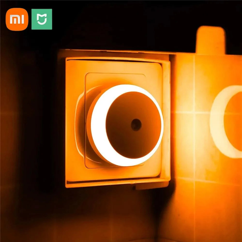 Xiaomi LED Night Light Smart Sensor Plug-in Round Wall Lamp