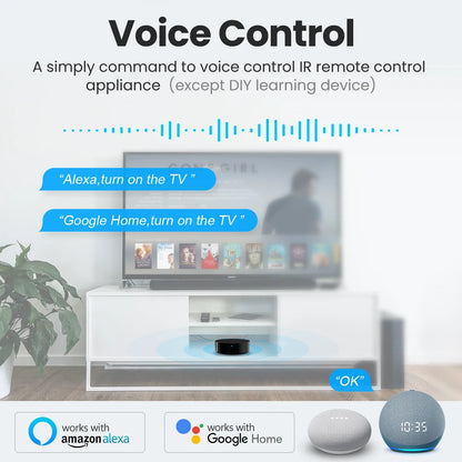 AVATTO Tuya WiFi Smart IR/RF Remote Control for Smart Home for TV, Air Condition, Works with Alexa, Google Home