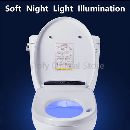 Smart Toilet Cover Bidet with Remote Control, Black LED Nightlight, Multiple Spray Modes, and Air Dryer