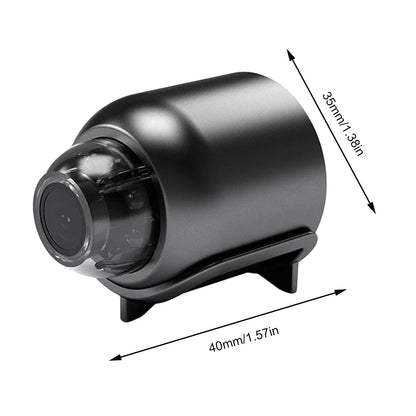 كاميرا صغيرة لاسلكية تعمل بالواي فاي مع رؤية ليلية ودقة 1080 بكسل وكشف الحركة وتسجيل الصوت بالفيديو
