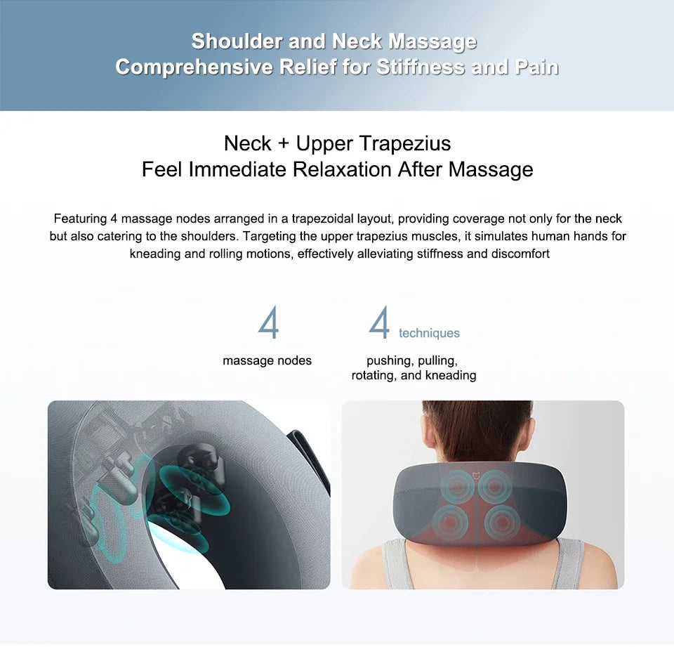 Xiaomi Mijia Smart Neck Massager Shoulder and Neck Integrated Massager Hanging Neck Protector MiHome APP Control MJNKAM01SKS