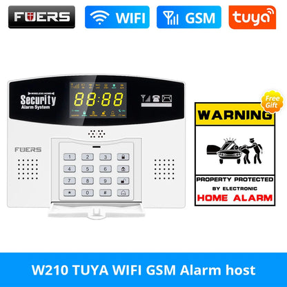 Fuers Tuya Smart WIFI 4G GSM Alarm System – Wireless Security with Motion Sensors, Alexa & Google Control