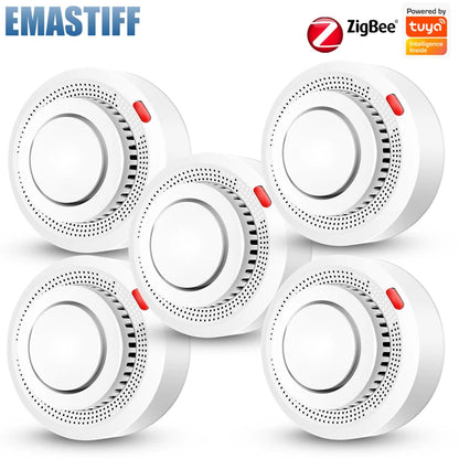 eMastiff ZigBee Smoke Detector – Tuya Smart Home Fire Alarm System with Google Assistant Support