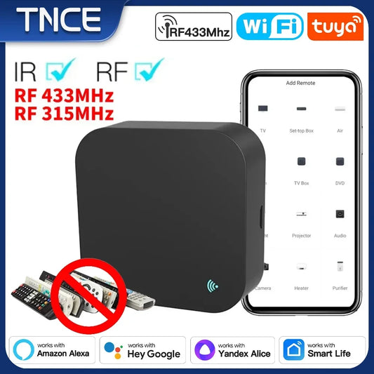 جهاز تحكم عن بعد عالمي NCE WiFi RF IR – التحكم في المنزل الذكي عبر Alexa وGoogle Home