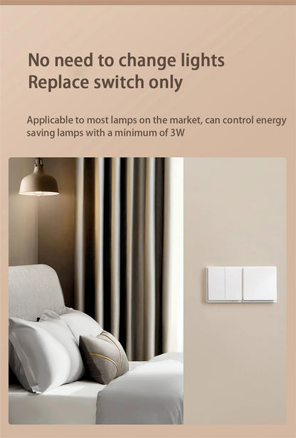 Aqara Smart Wall Switch E1 ZigBee 3.0 Smart Home Wireless Key Light Switch with Fire Wire