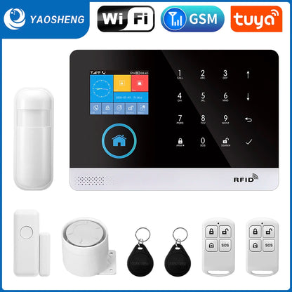 Home Burglar Security Alarm System Wireless Motion Sensor Detector Door Sensor Outdoor Siren Remote Control Work With Alarm Host