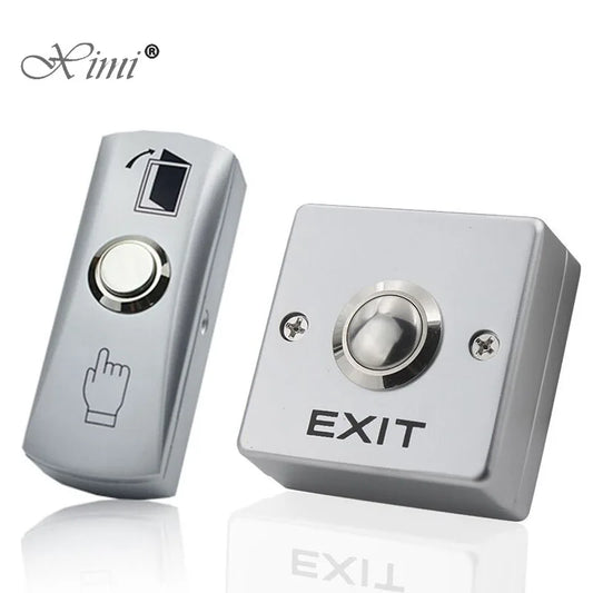 Ximiir Door Exit Release Button Zinc Alloy Panel for Door Access Control System