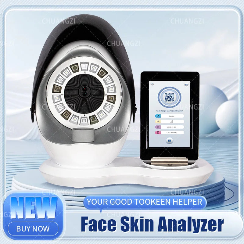 Aisia 3D Smart Magic Mirror – Spectral Skin Analyzer Machine, Face Scanner, Facial Testing, Moisture Detection