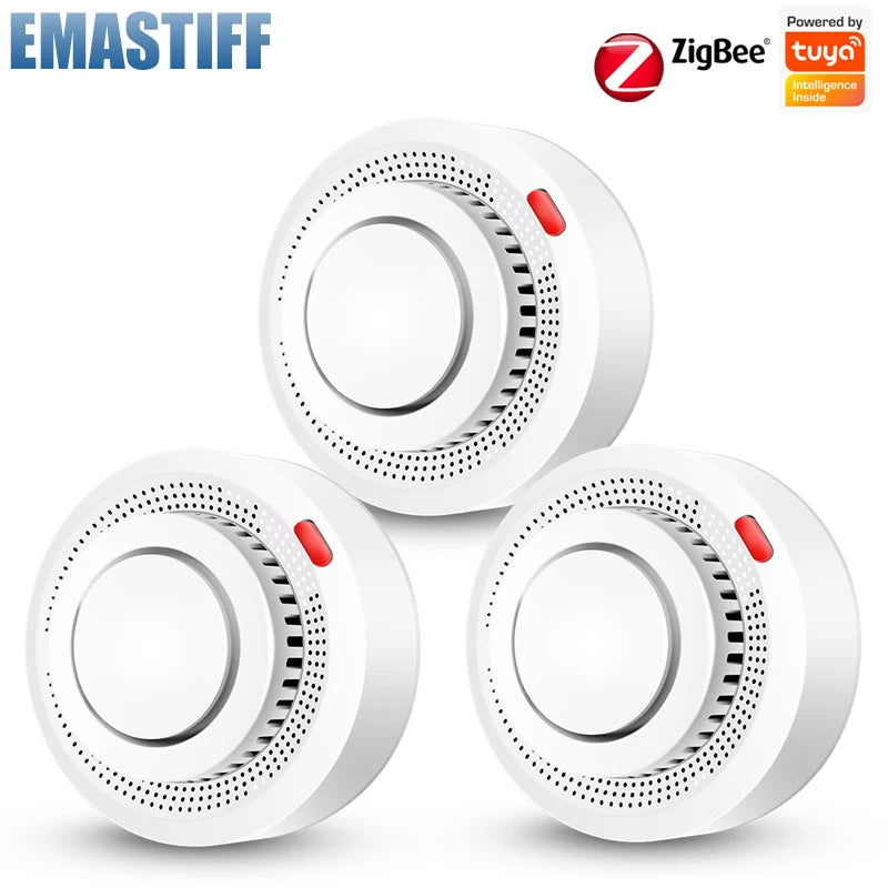 eMastiff ZigBee Smoke Detector – Tuya Smart Home Fire Alarm System with Google Assistant Support