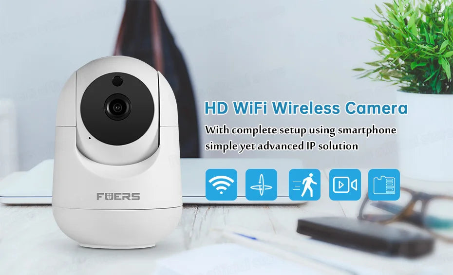 Fuers 4K 8MP IP Camera – Tuya Smart Home, WiFi Wireless, Automatic Tracking CCTV Security Baby Monitor