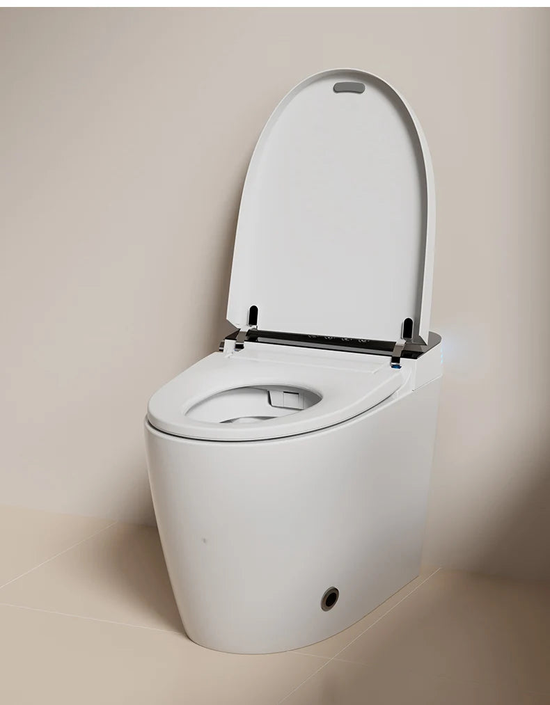 Smart Toilet with Bidet, Heated Seat, Auto Flush, Foot Sensor, and Remote Control