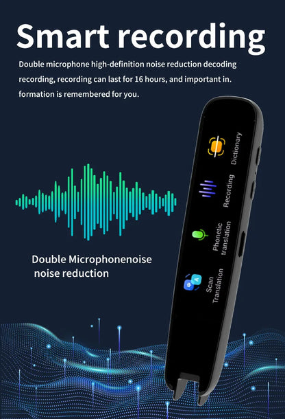 قلم ترجمة غير متصل بالإنترنت لقاموس المعلم والطالب، نقطة مسح ذكية للقراءة باللغة الإنجليزية، قلم مترجم لـ 123 لغة