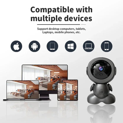 8MP WiFi Surveillance Robot Camera – Two-Way Audio, AI Smart Tracking, 4X Zoom, Color Night Vision, PTZ Security Camera