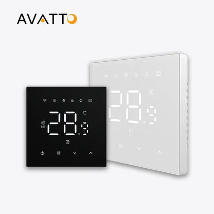 AVATTO Tuya WiFi Heating Thermostat 220V – Smart Electric & Water Floor Heating Temperature Controller for Google Home, Alexa, Alice