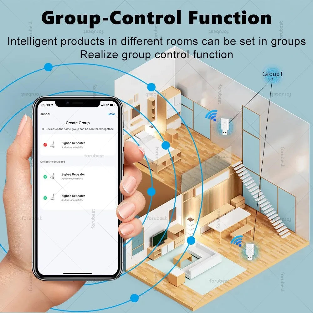 Mini ZigBee 3.0 Signal Repeater USB Amplifier – Signal Extender for Tuya Smart Life Gateway