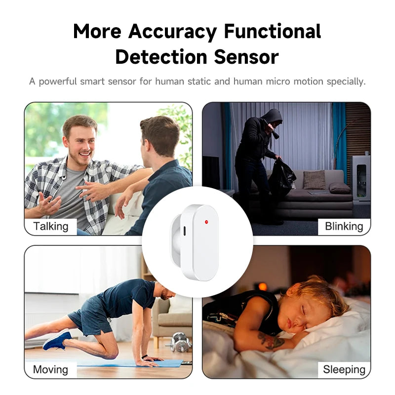 Tuya WiFi Zigbee Human Presence Detector – Radar Distance Detection, Smart PIR Sensor for Home Assistant