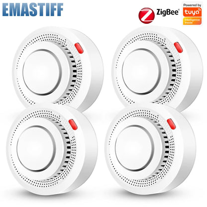 eMastiff ZigBee Smoke Detector – Tuya Smart Home Fire Alarm System with Google Assistant Support