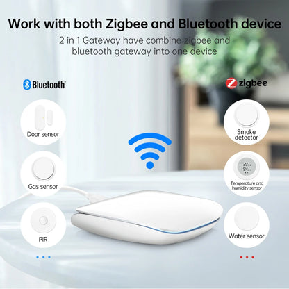 AVATTO Tuya ZigBee 3.0/BLE Smart Gateway Hub Multi-model Smart Home Bridge Wireless Remote Controller For Alexa, Google Home