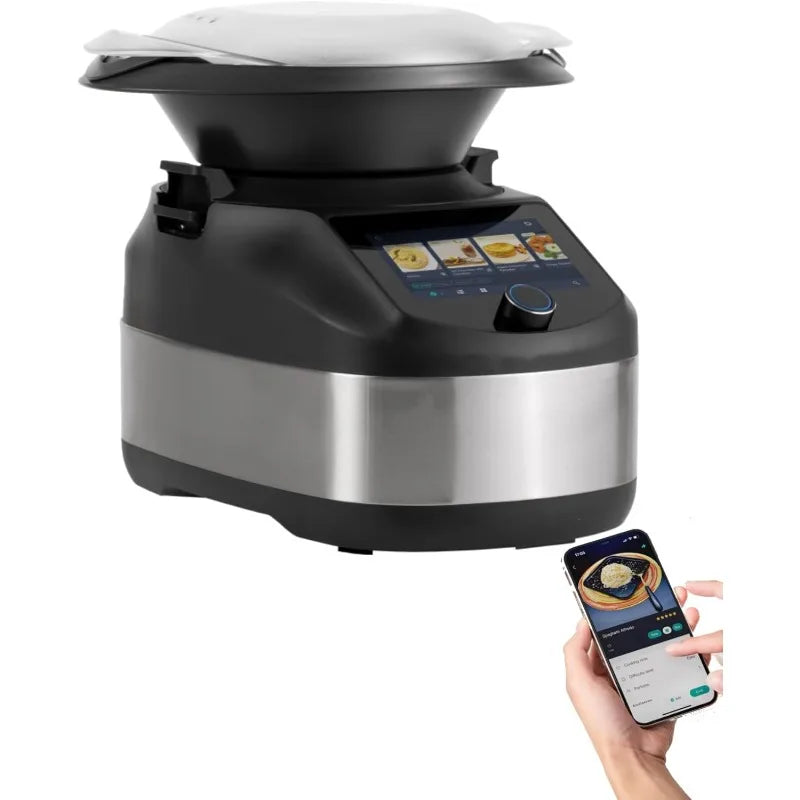 Smart Food Processor - Multi-Function Cooking Robot with 4L Capacity, Integrated Scale, and Wireless App Control