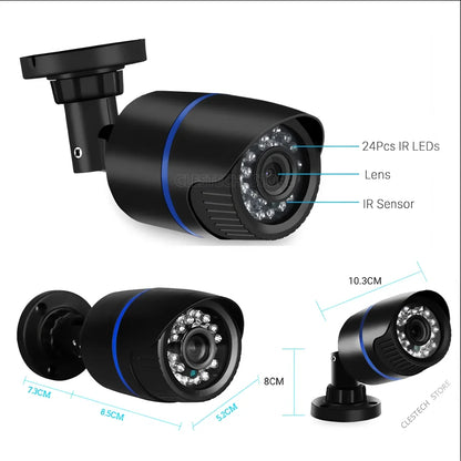 ALL DVR Compatible Mini CVBS/TVI/CVI AHD Camera 4-in-1 – 1080P, 4MP, 5MP, 4K Ultra HD, Outdoor Waterproof IP66 Surveillance Camera