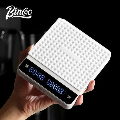 Bincoo Professional Digital Coffee Scale – Hand Brewing, Automatic Timing, Smart Charging for Home Kitchen & Small Baking