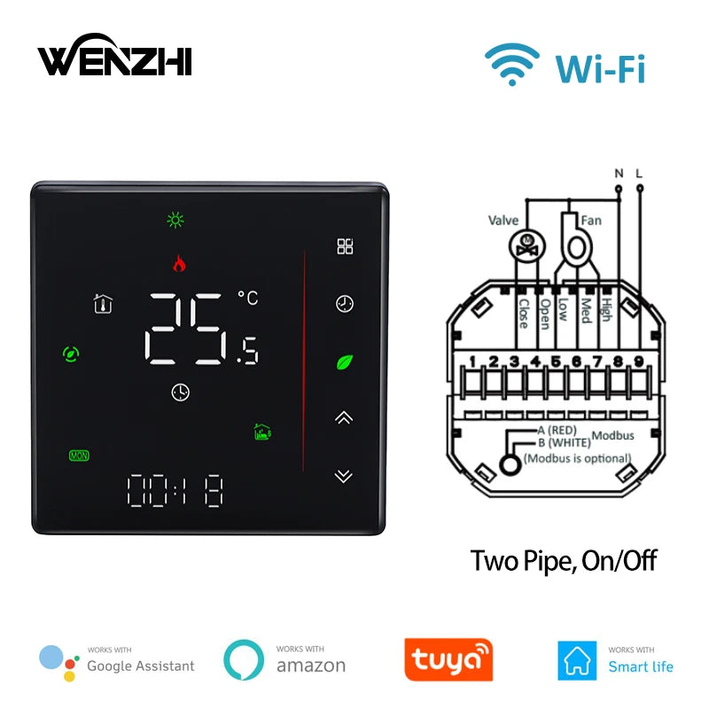 Zigbee/WiFi Smart Air Conditioning Thermostat for Home Cooling/Heating Control