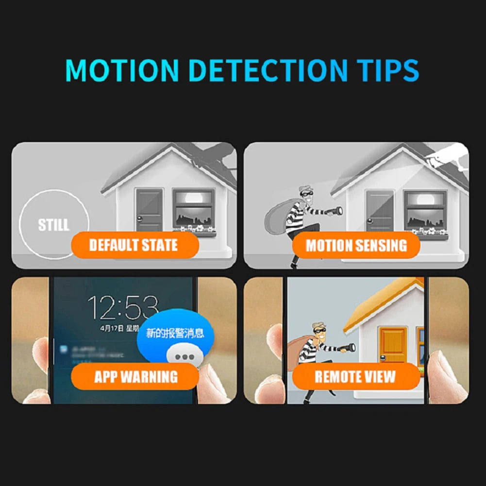 WiFi Wireless Mini Camera with Night Vision, HD 1080P, Motion Detection & Video Voice Recorder