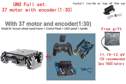 عجلة ميكانوم V3 حمولة 25 كجم لخزان RC مع هيكل سيارة روبوت بمحرك 12 فولت لمجموعة أدوات روبوت Arduino DIY UNO/ESP32 PS2 القابلة للبرمجة