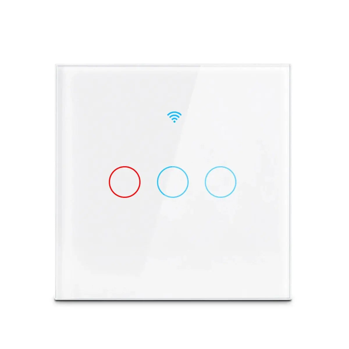 WiFi Smart Switch EU Light Wall Touch Switch 220V No Neutral Wire Required, Works with Alexa & Google Home