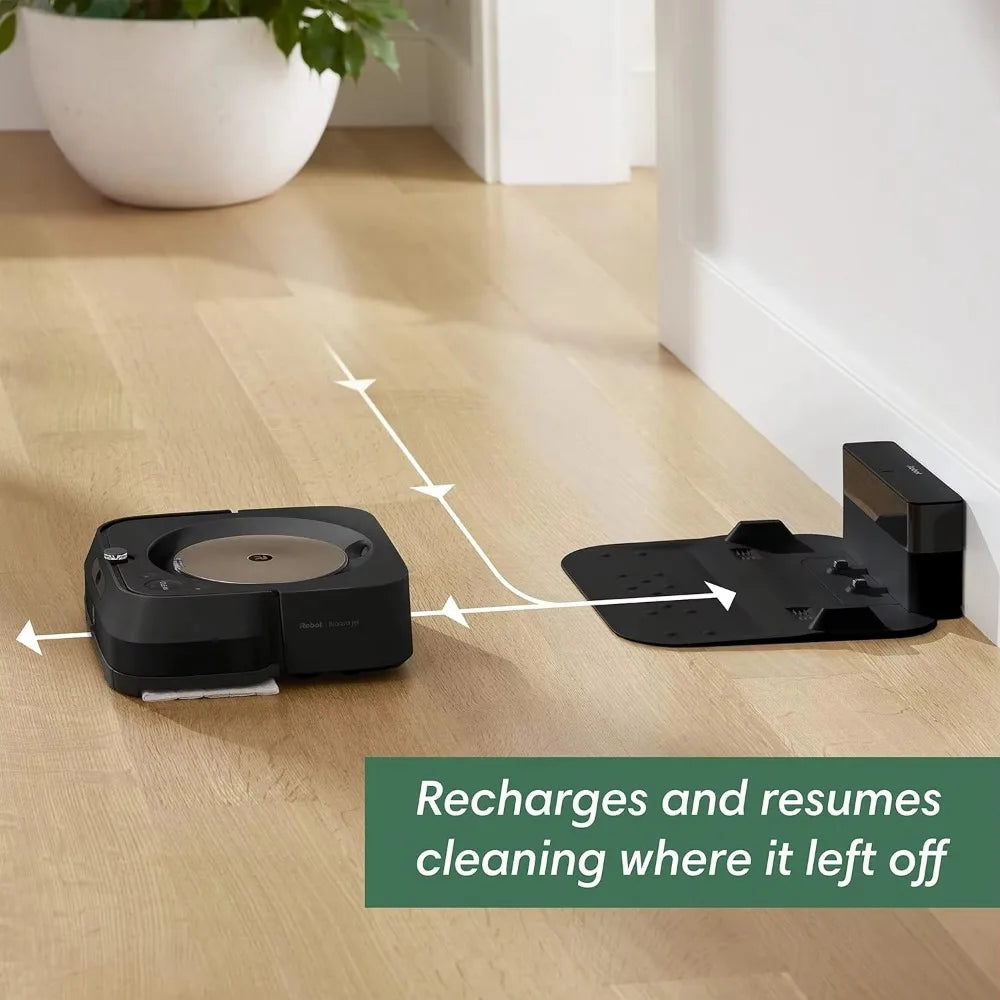 Braava Jet m6 (6012) Ultimate Robot Mop – Wi-Fi Connected, Precision Jet Spray, Smart Mapping, Works with Alexa, Ideal for Multiple Surfaces