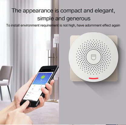 Tuya WiFi Door Alarm System – Wireless Smart Home Security with Siren, Door/Window Sensor, and Remote Control