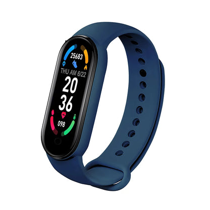 M6 Smart Watch – Fitness Tracker with Heart Rate & Blood Pressure Monitor