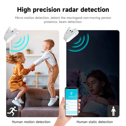 Tuya WiFi Zigbee Human Presence Detector – Radar Distance Detection, Smart PIR Sensor for Home Assistant