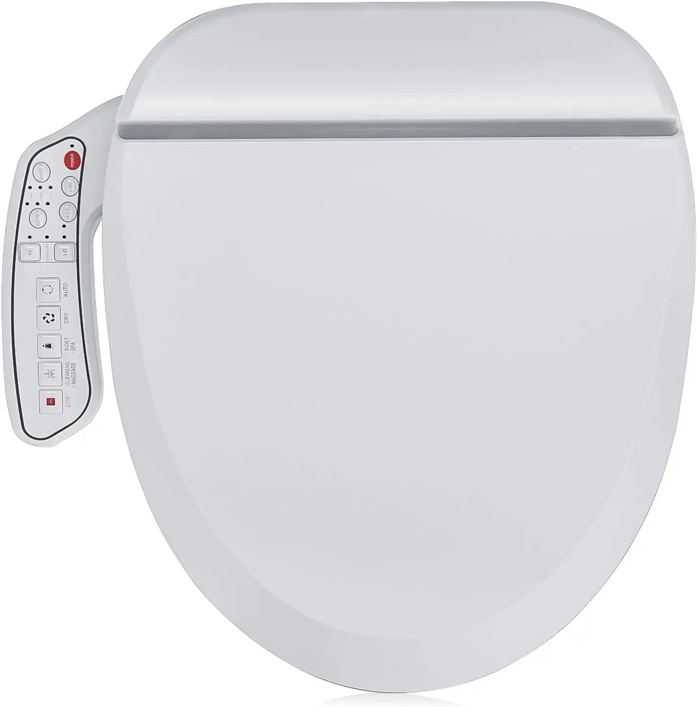 ZMA102D Bidet Toilet Seat, Round Smart Unlimited Warm Water, Vortex Wash, Electronic Heated, Warm Air Dryer, Rear and Front Wash