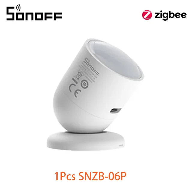 SONOFF SNZB-06P Zigbee Human Presence Sensor – 5.8GHz Microwave Radar, Smart Home Automation