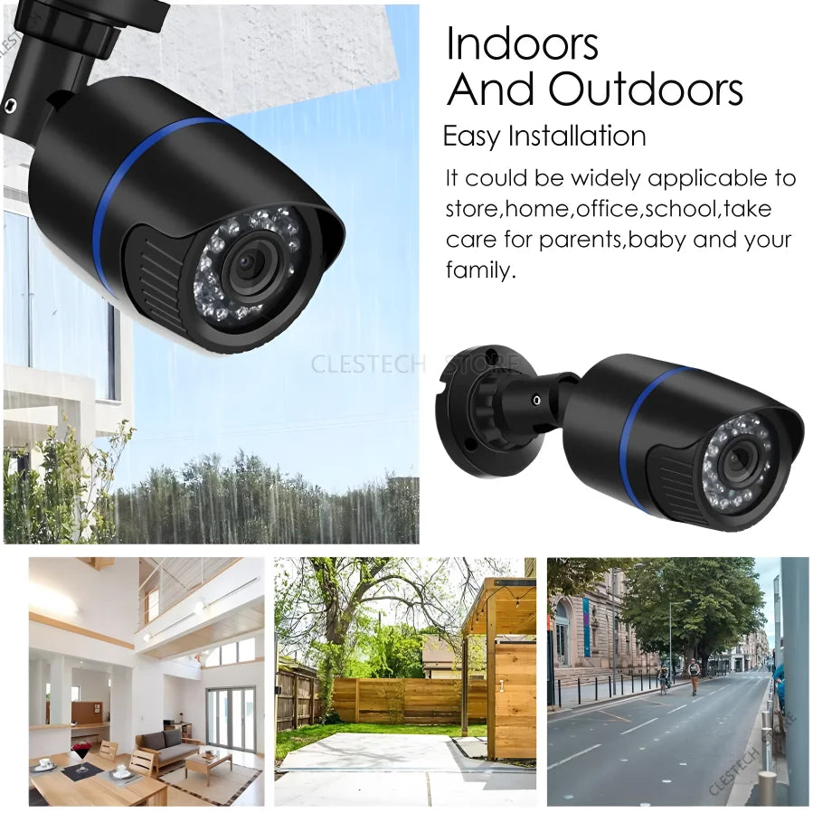 ALL DVR Compatible Mini CVBS/TVI/CVI AHD Camera 4-in-1 – 1080P, 4MP, 5MP, 4K Ultra HD, Outdoor Waterproof IP66 Surveillance Camera