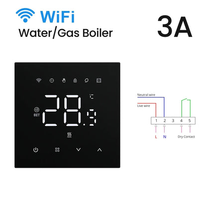 AVATTO Tuya WiFi Heating Thermostat 220V – Smart Electric & Water Floor Heating Temperature Controller for Google Home, Alexa, Alice