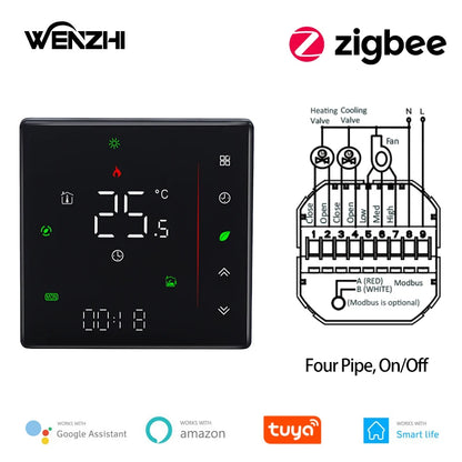 Zigbee/WiFi Smart Air Conditioning Thermostat for Home Cooling/Heating Control