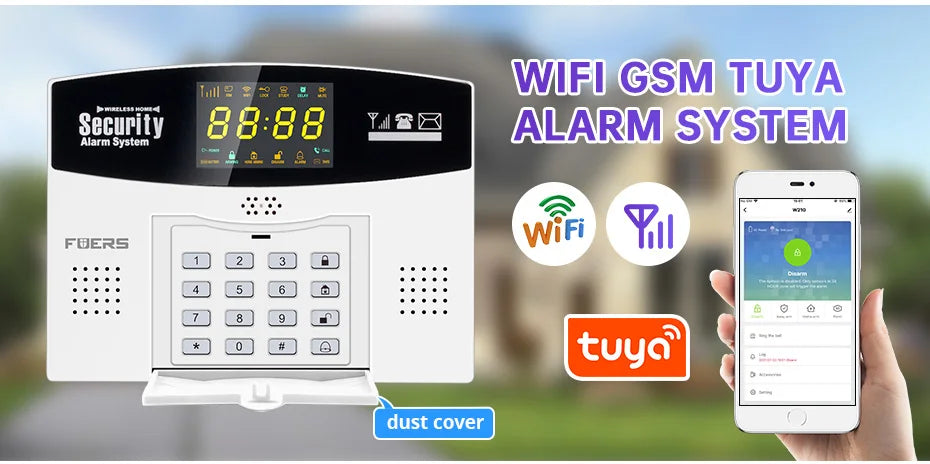 Fuers Tuya Smart WIFI 4G GSM Alarm System – Wireless Security with Motion Sensors, Alexa & Google Control