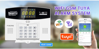 Fuers Tuya Smart WIFI 4G GSM Alarm System – Wireless Security with Motion Sensors, Alexa & Google Control